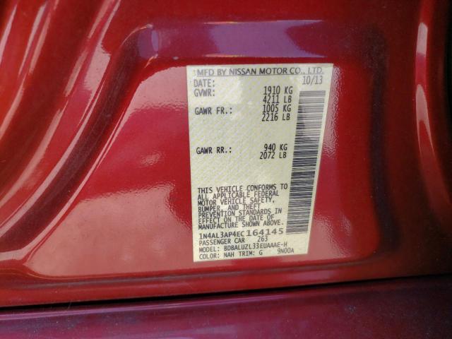 Photo 10 from auction – 2014 NISSAN ALTIMA 2.5 with VIN 1N4AL3AP4EC164145