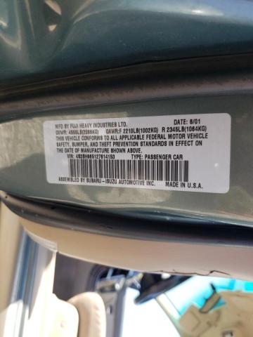 Photo 10 from auction – 2002 SUBARU LEGACY OUT with VIN 4S3BH665127614153