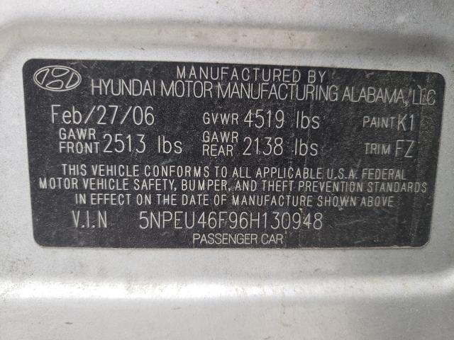 Photo 10 from auction – 2006 HYUNDAI SONATA GLS with VIN 5NPEU46F96H130948