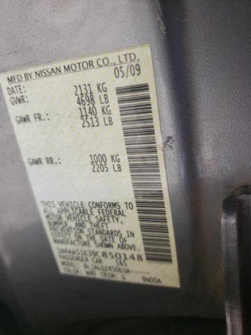 Photo 10 from auction – 2009 NISSAN MAXIMA S with VIN 1N4AA51E39C850148