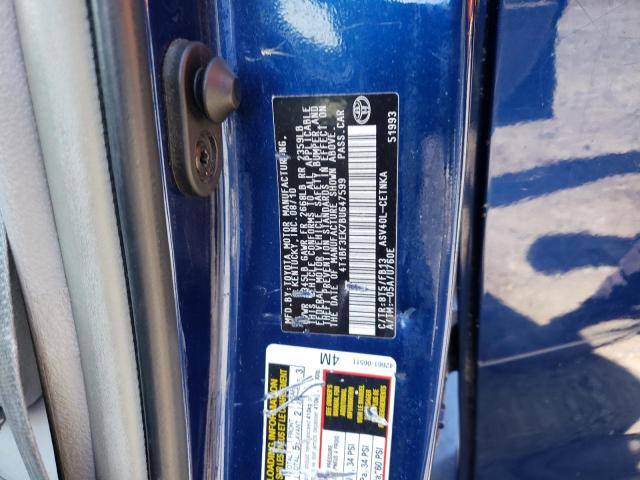 Photo 10 from auction – 2011 TOYOTA CAMRY BASE with VIN 4T1BF3EK7BU647599