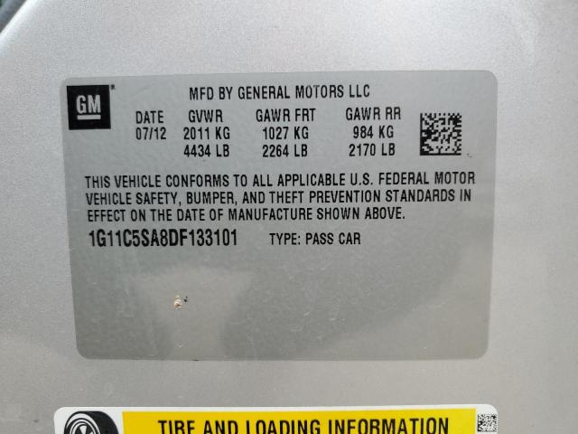 Photo 10 from auction – 2013 CHEVROLET MALIBU 1LT with VIN 1G11C5SA8DF133101