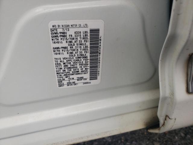 Photo 10 from auction – 2013 NISSAN ROGUE S with VIN JN8AS5MT0DW031997