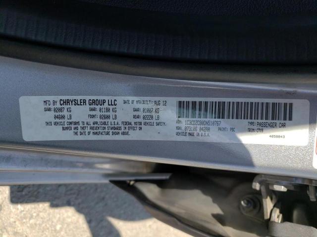 Photo 10 from auction – 2013 DODGE AVENGER SX with VIN 1C3CDZCB0DN510767