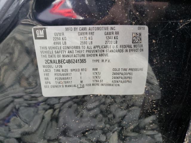Photo 10 from auction – 2011 CHEVROLET EQUINOX LS with VIN 2CNALBEC4B6241365