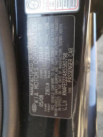 Zdjęcie 10 z aukcji – 2008 KIA SPECTRA EX z VIN KNAFE122485580798