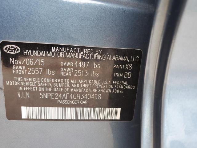 Photo 10 from auction – 2016 HYUNDAI SONATA SE with VIN 5NPE24AF4GH340498