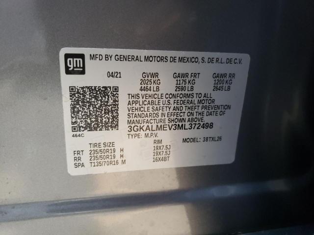 Photo 10 from auction – 2021 GMC TERRAIN SL with VIN 3GKALMEV3ML372498