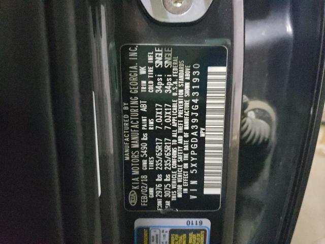 Photo 10 from auction – 2018 KIA SORENTO LX with VIN 5XYPGDA39JG431930