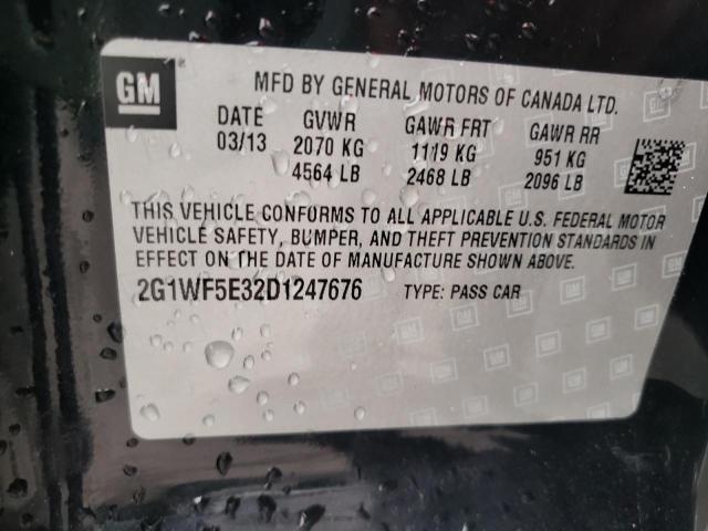 Photo 10 from auction – 2013 CHEVROLET IMPALA LS with VIN 2G1WF5E32D1247676