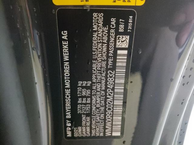 Photo 10 from auction – 2021 MINI COOPER JOH with VIN WMWXR9C02M2P49832