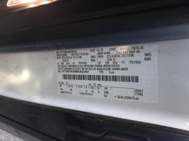 Photo 10 from auction – 2021 FORD TRANSIT T- with VIN 1FTBR3X88MKA03461