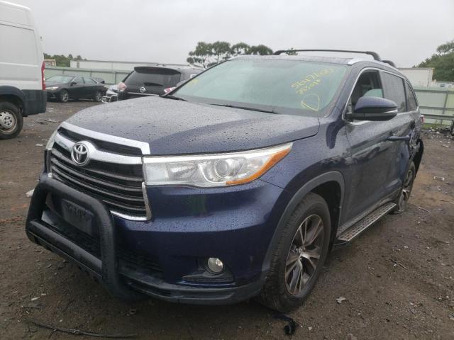 Фото 2 с аукциона – 2016 TOYOTA HIGHLANDER с VIN 5TDJKRFH2GS283010