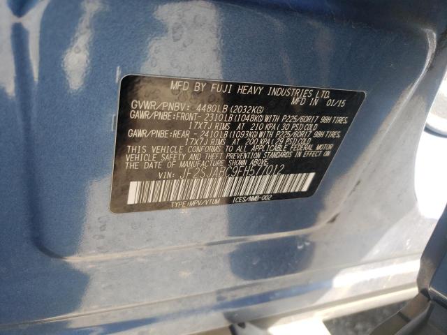 Photo 10 from auction – 2015 SUBARU FORESTER 2 with VIN JF2SJABC9FH577012