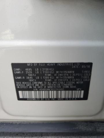 Photo 10 from auction – 2016 SUBARU OUTBACK 2. with VIN 4S4BSANC8G3344482