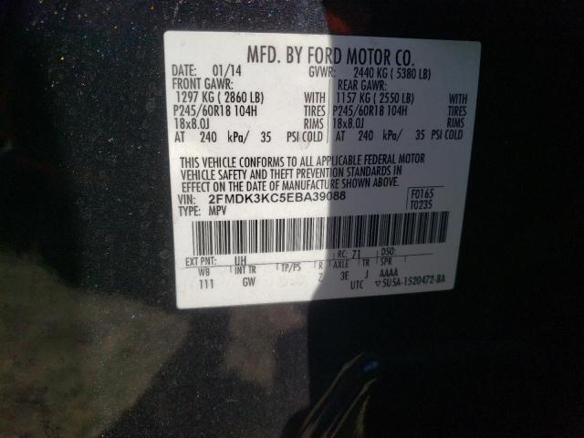Photo 10 from auction – 2014 FORD EDGE LIMIT with VIN 2FMDK3KC5EBA39088