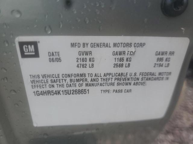 Photo 10 from auction – 2005 BUICK LESABRE LI with VIN 1G4HR54K15U268651