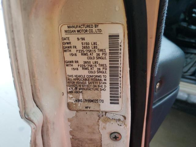 Photo 10 from auction – 1995 NISSAN PATHFINDER with VIN JN8HD17Y9SW025170