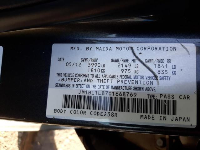 Photo 10 from auction – 2012 MAZDA 3 I with VIN JM1BL1L87C1668769
