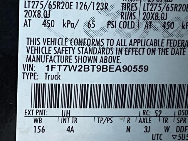 Photo 10 from auction – 2011 FORD F250 SUPER with VIN 1FT7W2BT9BEA90559