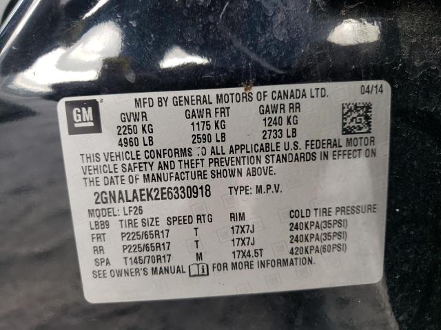 Photo 10 from auction – 2014 CHEVROLET EQUINOX LS with VIN 2GNALAEK2E6330918