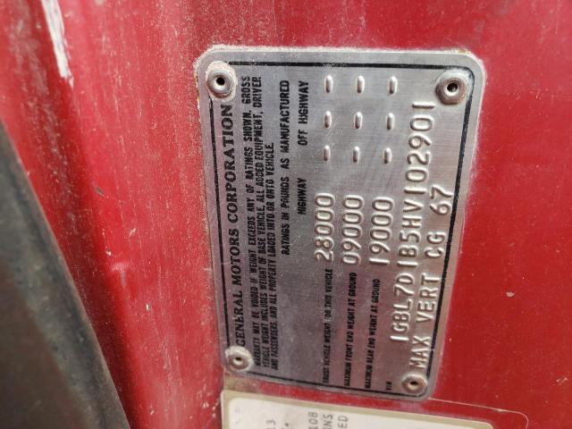 Photo 10 from auction – 1987 CHEVROLET C6500 with VIN 1GBL7D1B5HV102901