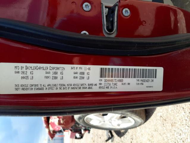 Photo 10 from auction – 2007 DODGE CALIBER SX with VIN 1B3HB48B17D149869