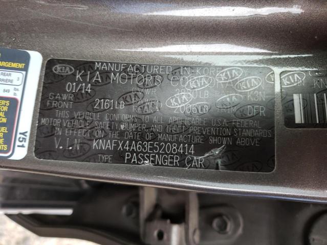 Photo 10 from auction – 2014 KIA FORTE LX with VIN KNAFX4A63E5208414