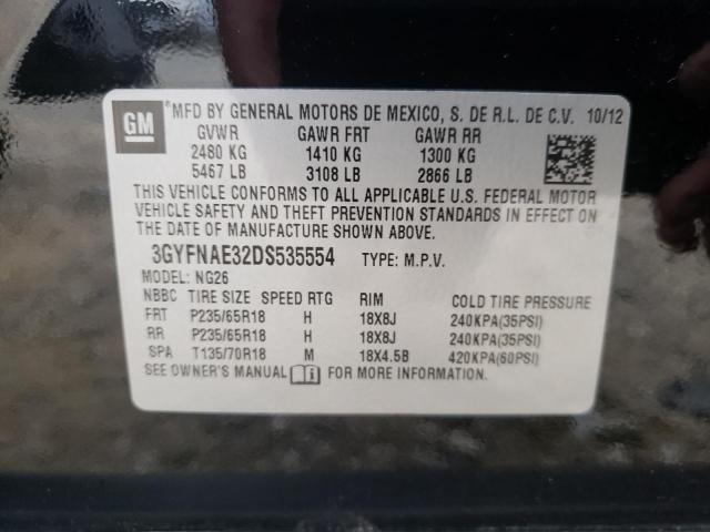 Photo 10 from auction – 2013 CADILLAC SRX with VIN 3GYFNAE32DS535554