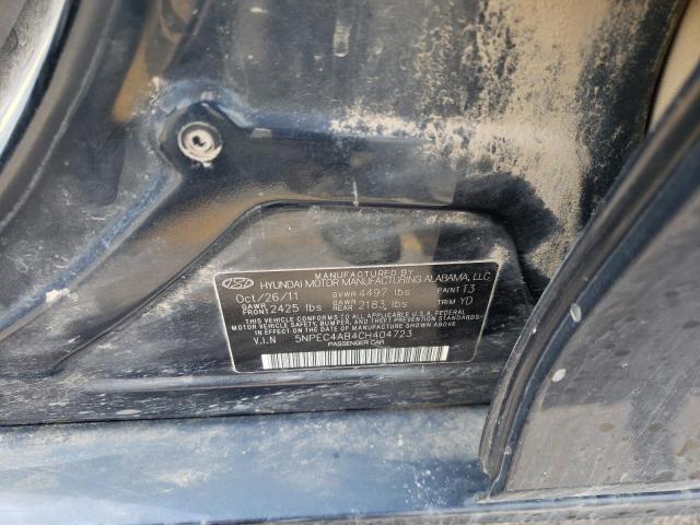 Photo 10 from auction – 2012 HYUNDAI SONATA SE with VIN 5NPEC4AB4CH404723