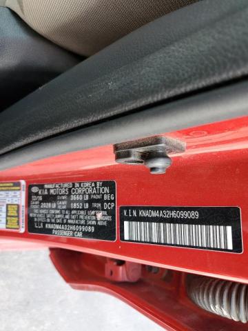Photo 10 from auction – 2017 KIA RIO LX with VIN KNADM4A32H6099089