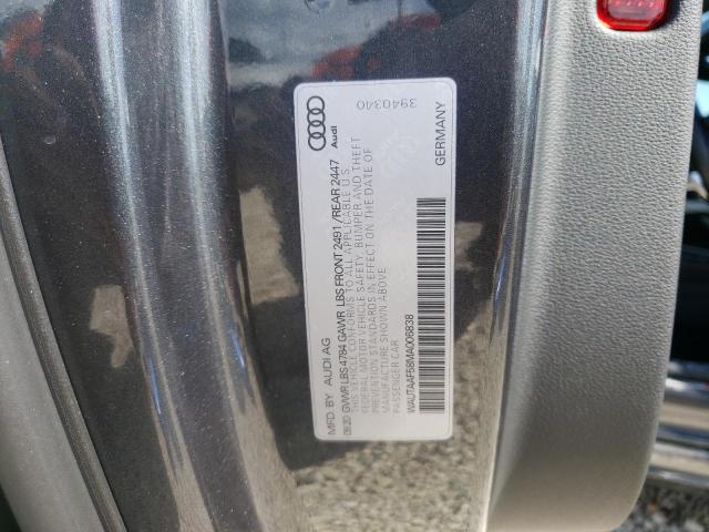 Photo 10 from auction – 2021 AUDI A5 PREMIUM with VIN WAUTAAF58MA006838