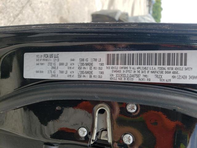 Photo 10 from auction – 2018 RAM 3500 SLT with VIN 3C63R3DL2JG407587