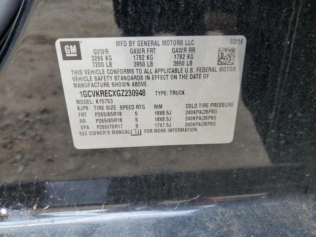 Photo 10 from auction – 2016 CHEVROLET SILVERADO with VIN 1GCVKRECXGZ230948