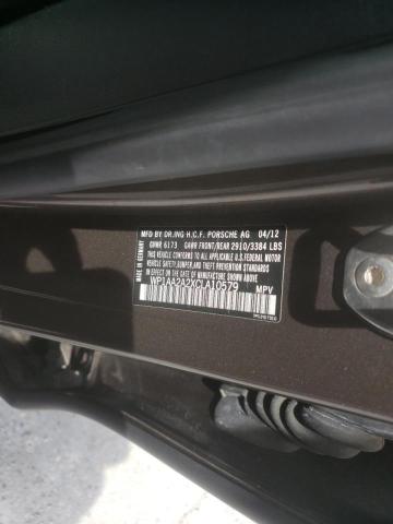 Photo 10 from auction – 2012 PORSCHE CAYENNE with VIN WP1AA2A2XCLA10579