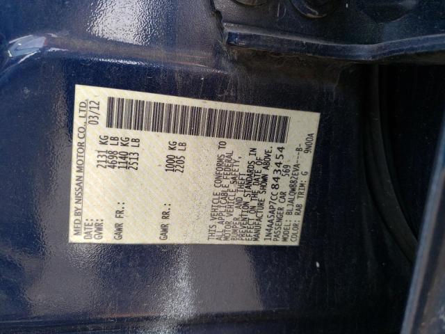 Foto 10 de la subasta – 2012 NISSAN MAXIMA S con VIN 1N4AA5AP7CC843454