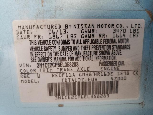 Photo 10 from auction – 2014 NISSAN VERSA NOTE with VIN 3N1CE2CP6EL358283