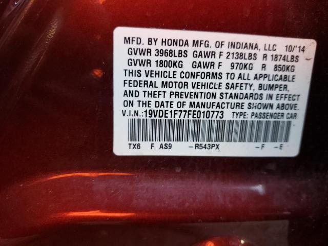Photo 10 from auction – 2015 ACURA ILX 20 TEC with VIN 19VDE1F77FE010773