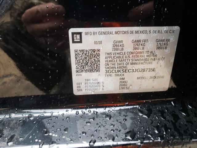 Photo 10 from auction – 2018 CHEVROLET SILVERADO with VIN 3GCUKSEC3JG287356