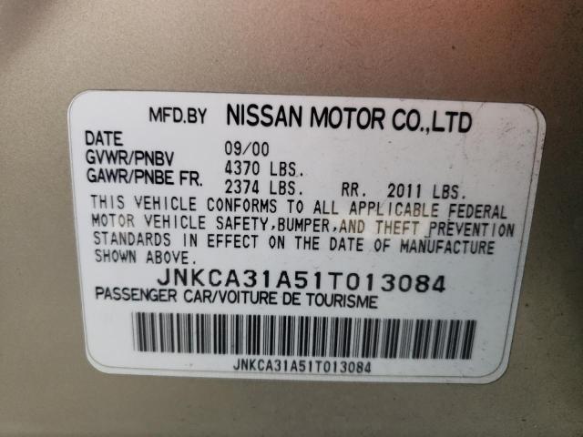 Photo 10 from auction – 2001 INFINITI I30 with VIN JNKCA31A51T013084