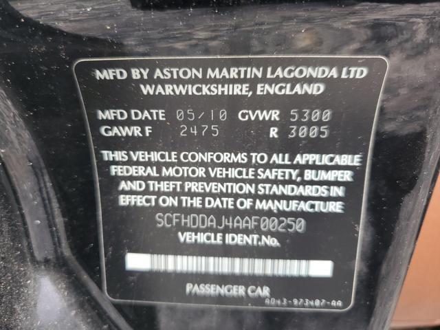 Zdjęcie 10 z aukcji – 2010 ASTON MARTIN RAPIDE z VIN SCFHDDAJ4AAF00250