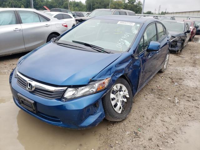 Photo 2 from auction – 2012 HONDA CIVIC LX with VIN 19XFB2F53CE059901