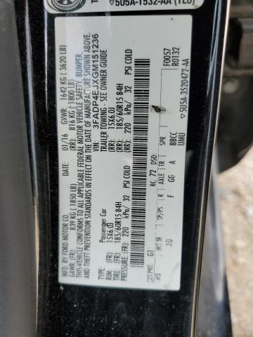 Photo 10 from auction – 2016 FORD FIESTA SE with VIN 3FADP4EJXGM151236