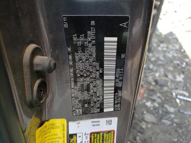 Photo 10 from auction – 2011 TOYOTA SIENNA LE with VIN 5TDKK3DC7BS148381