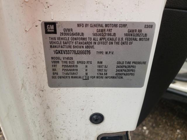 Foto 10 de la subasta – 2008 GMC ACADIA con VIN 1GKEV33778J266076