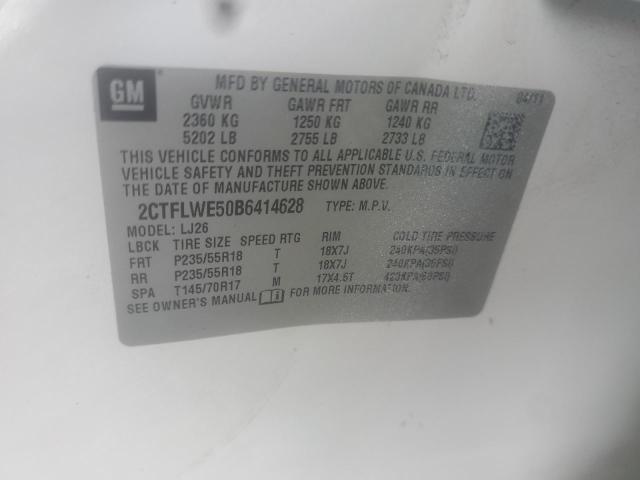 Photo 10 from auction – 2011 GMC TERRAIN SL with VIN 2CTFLWE50B6414628