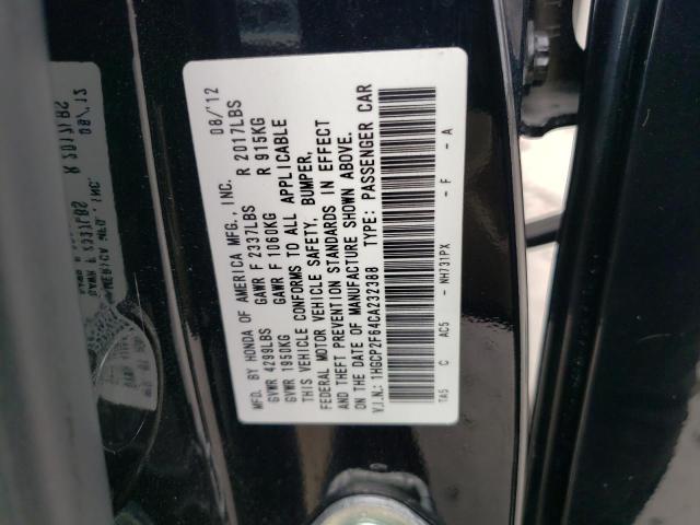Photo 10 from auction – 2012 HONDA ACCORD SE with VIN 1HGCP2F64CA232388