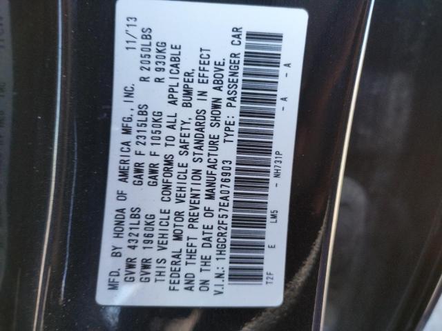 Photo 10 from auction – 2014 HONDA ACCORD SPO with VIN 1HGCR2F57EA076903