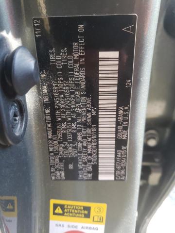 Photo 10 from auction – 2013 TOYOTA HIGHLANDER with VIN 5TDZK3EH1DS101181
