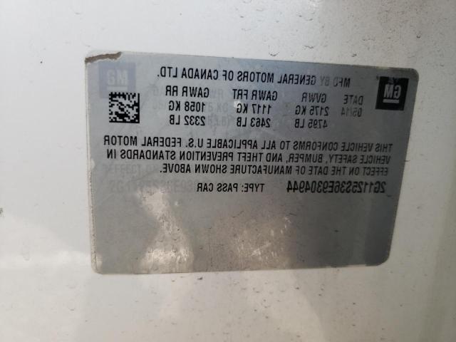 Photo 10 from auction – 2014 CHEVROLET IMPALA LT with VIN 2G1125S36E9304944